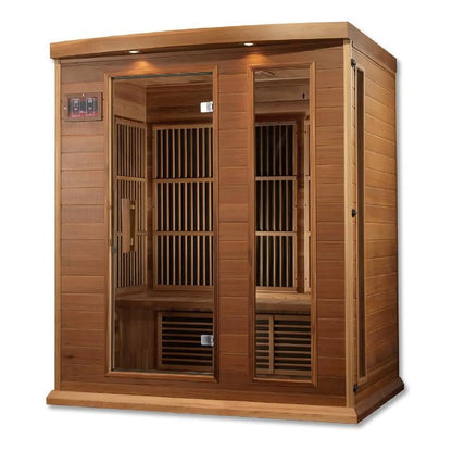 Sauna  3 per near Zero EMF FAR Infrared Carbon Canadian Hemlock Sauna;